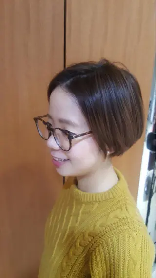 ショート 透明感カラー・ 髪質改善🩵イケダのヘアスタイル