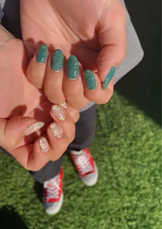 セミロング ネイル m ♡のネイルデザイン