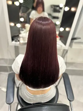 カラー 暖色/艶カラー/ エクステ/ユリヤのヘアスタイル