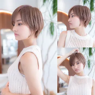 ショート カラー 渋谷ボブ/レイヤー ボブ田中航平のヘアスタイル