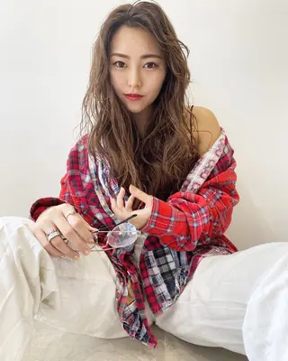 セミロング カラー ヘアアレンジ WATARU🔥／ 外国人風ハイライトのヘアスタイル