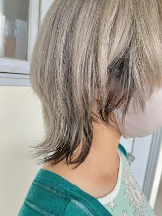 ミディアム カラー ヘアアレンジ maoブリーチ無し 似合わせカラーのヘアスタイル