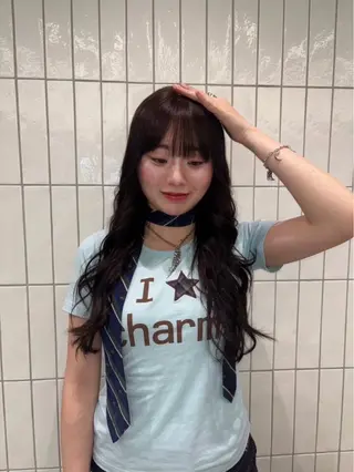 セミロング カラー ハイトーン/ miyu🧚🏻のヘアスタイル