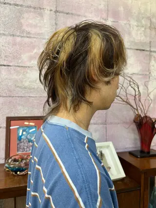 ショート カラー メンズ haco＋所属・圧倒的デザイン力 店長🎨RENAのヘアスタイル