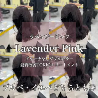 セミロング カラー 韓流トレンドヘア 🎀RINAKO🎀のヘアスタイル