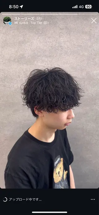 パーマ メンズ イケメン製造機 🔥上原沙羅🔥のヘアスタイル