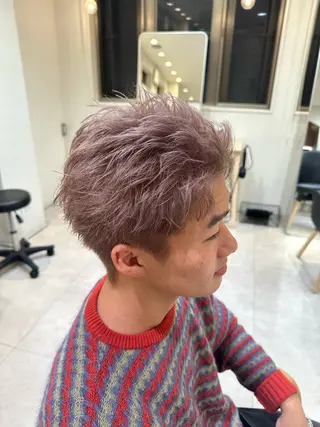 カラー メンズ AI TOKYO  men's 横浜所属・【パーマの達人】 💎メンズ特化🔥徹のヘアスタイル