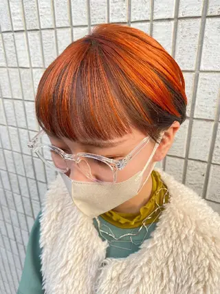 ショート カラー 尾野 恭平のヘアスタイル