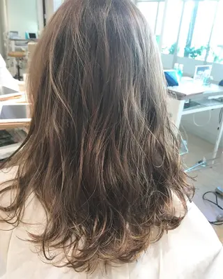 セミロング カラー 【1日2名様限定】 AFLOAT白川雄副のヘアスタイル