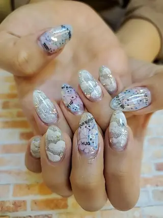 セミロング ネイル mamo nailのネイルデザイン