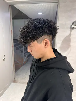 ショート パーマ メンズ 【メンズサロン】 BLUCK 横浜のヘアスタイル