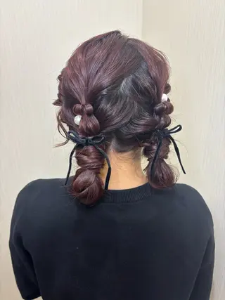 ロング ヘアアレンジ naitre 🌼SHIORI🌼のマツエク・マツパデザイン