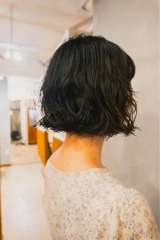 ショート カラー パーマ 🌿ボブ パーマ高橋啓太🌿のヘアスタイル