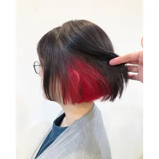 ショート カラー 推しカラー✨ オタク美容師ユウカのヘアスタイル