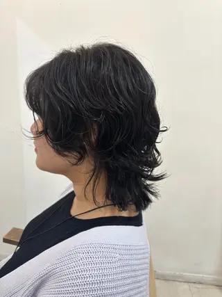 セミロング パーマ HairMake NEW YORK所属・カットモデル募集/ 加藤美月のヘアスタイル