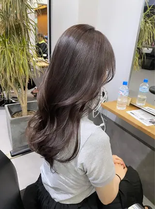 ロング カラー ミルクティーベージュ ❤︎レイヤー　MIAのヘアスタイル