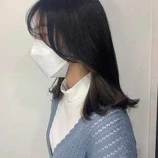 ミディアム カラー HARUKA韓国ヘア /Luana梅田のヘアスタイル