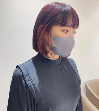 ショート カラー 髪質改善/白髪ぼかし レイヤー 🌱千咲季のヘアスタイル