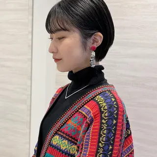 ショート カラー Chiho / 梅田 / ボブ/ パーマのヘアスタイル