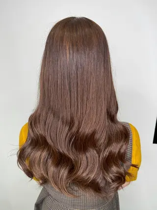 ロング カラー &chaLme   心斎橋所属・emi/髪質改善/ 韓国風/艶カラーのヘアスタイル