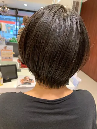 ショート カラー パーマ ヘアアレンジ 葛西 縮毛矯正のプロ ブリーチ矯正 青木俊のヘアスタイル