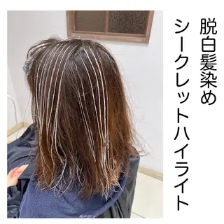 ミディアム カラー 長津 健一郎のヘアスタイル