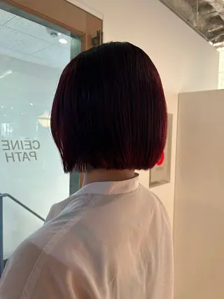 ショート 【ボブ/縮毛矯正 /髪質改善】motoのヘアスタイル