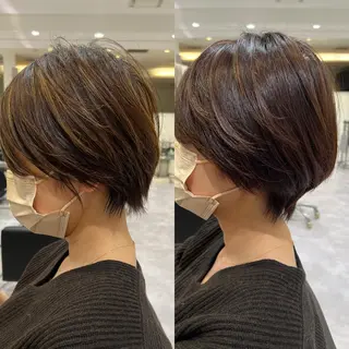 ショート ショートボブ/ 無料カット/荒砂のヘアスタイル
