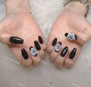 ネイル shineジェル& チップ長さだしのネイルデザイン