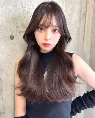 ロング カラー Ma chérie by lond金山所属・韓国ヘア/艶カラー/ ハイトーン/今枝愛理のヘアスタイル