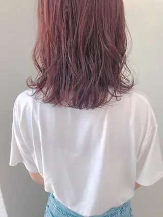 ミディアム カラー ヘアアレンジ 女性スタイリスト専門サロン Zina 天神所属・NANA／trend style🕊🍑のヘアスタイル