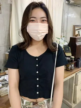 ミディアム カラー kimika🥑 メンズ/髪質改善のヘアスタイル