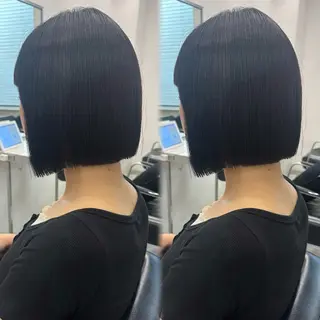 ショート 髪質改善ストレート /暖色カラー🎀🪞のヘアスタイル