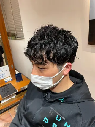 パーマ メンズ MOEKA🌺レディ ースカットモデルのヘアスタイル