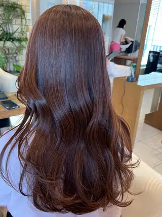 ロング カラー 清水 萌未のヘアスタイル