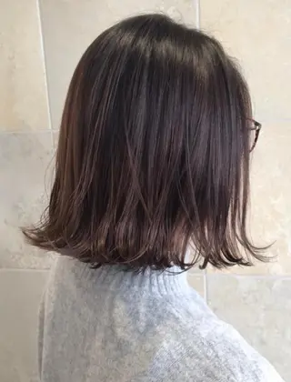 ミディアム カラー 田中 あかねのヘアスタイル
