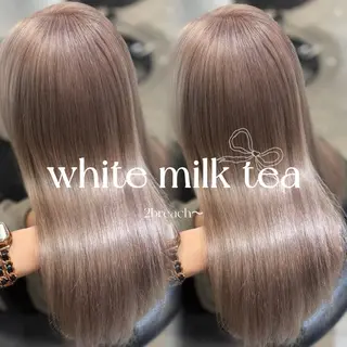 ロング ハイトーン/ベージュ 🤍reinaのヘアスタイル