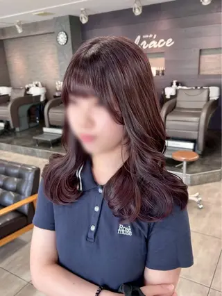 カラー ハイトーンカラー✨ 慶田玲和のヘアスタイル