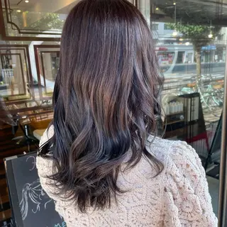 セミロング ふるはし みなのヘアスタイル