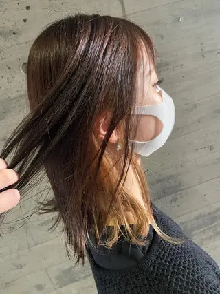 セミロング 🧸 EARTH 佃 萌海 ☁️のヘアスタイル