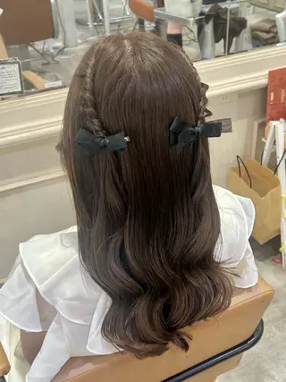 セミロング 🥀暖色/エクステ/ ヘアメ/横浜/かなこのヘアスタイル