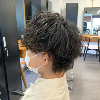 ショート パーマ メンズ メンズ特化美容師/ 藤戸 椋のヘアスタイル