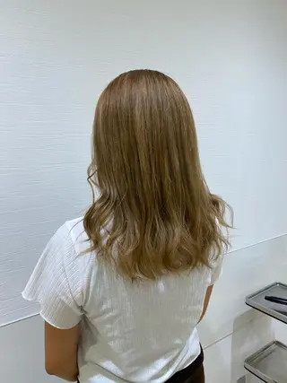 セミロング カラー ナチュラル艶カラー 🤎maoのヘアスタイル