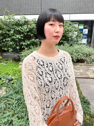 ミディアム カラー パーマ ヘアアレンジ メンズ キッズ ネイル マツエク・マツパ アイブロウ tatsumi/ボブ ウルフ/レイヤーのヘアスタイル