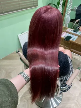 ロング カラー 横浜/デザインカラー 個性派ヘアメ/まこのヘアスタイル