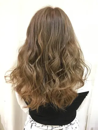 セミロング カラー きむえり/髪質改善 /セット/カラーのヘアスタイル