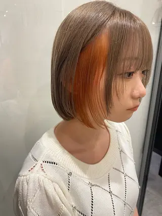 ショート カラー Keshiki大名 安部 真輝のヘアスタイル