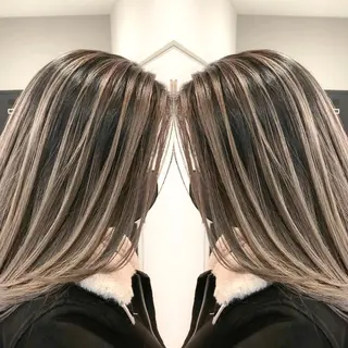 セミロング カラー ヘアアレンジ アンドウ ユウ/ レイヤーカット/韓国のヘアスタイル