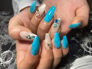 セミロング ネイル ✴︎ Delightのネイルデザイン