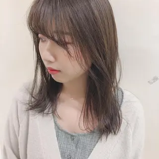 ミディアム カラー ボブ/パーマ 古家 佑真のヘアスタイル